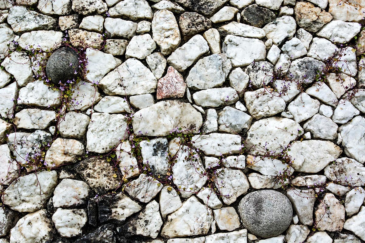 Brú na Bóinne Stone Wall Close-up, Co. Meath, Ireland