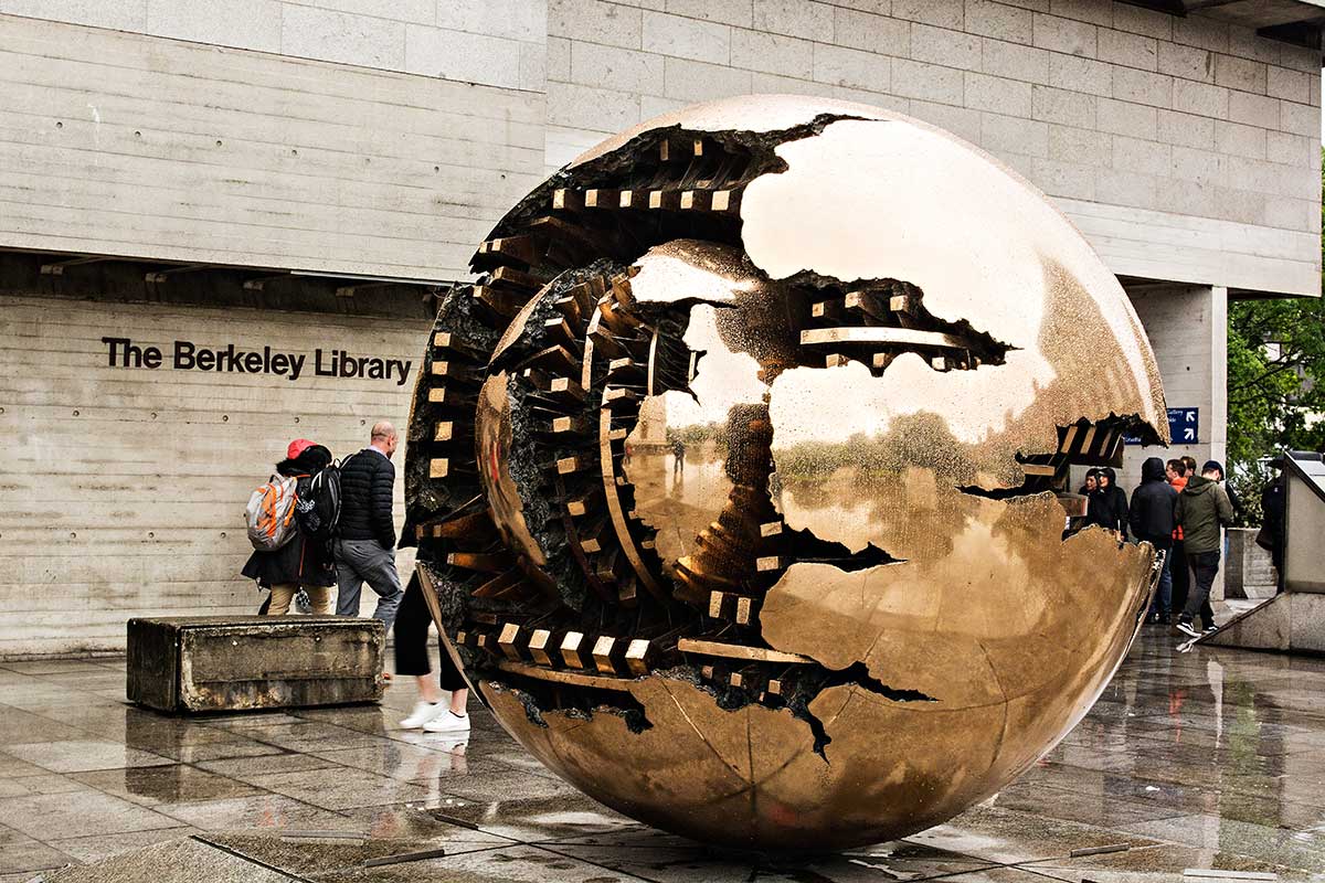Sphere in a Sphere Sculpture, Trinity College