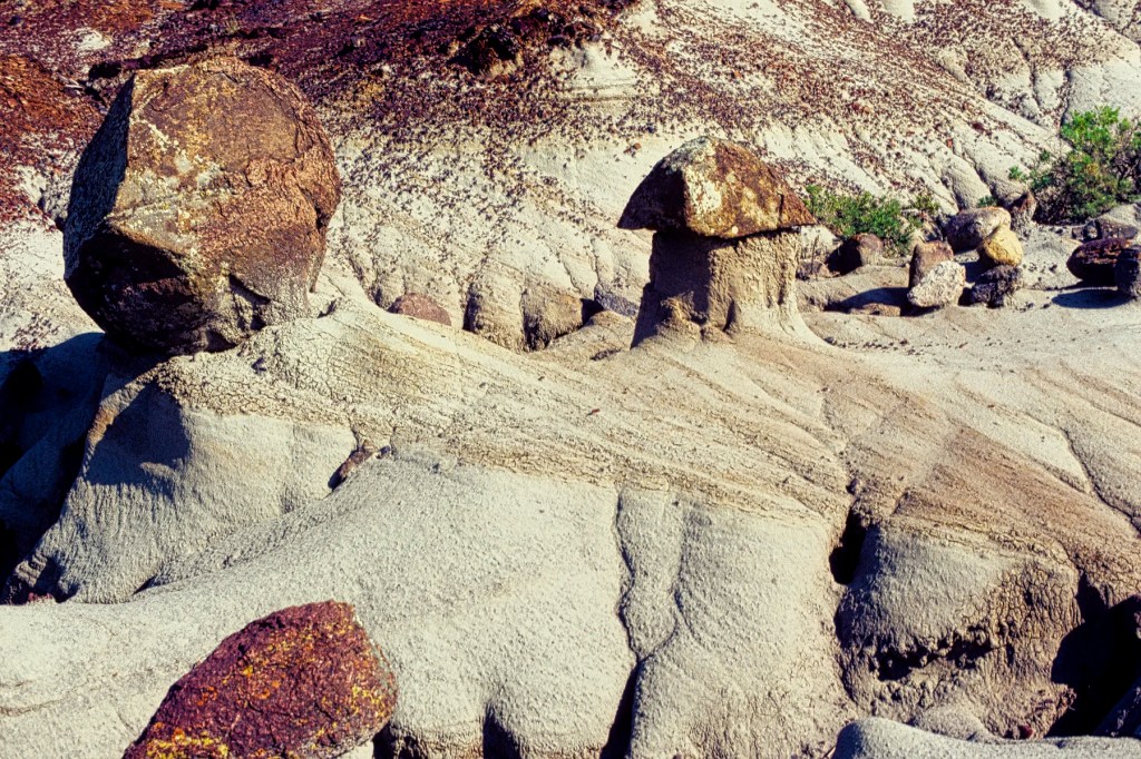Bentonite Clay and Small Hoodoos, Dinosaur PP, Alberta