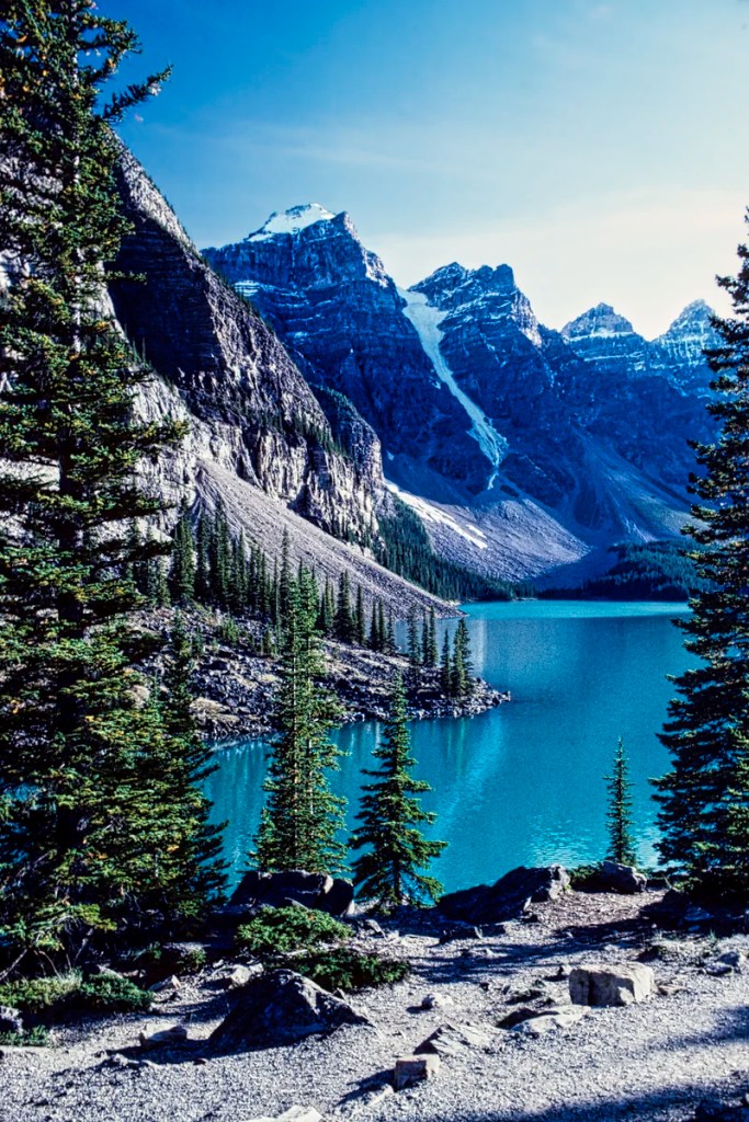 Wenkchemna Peaks and Moraine Lake from the Rock Pile