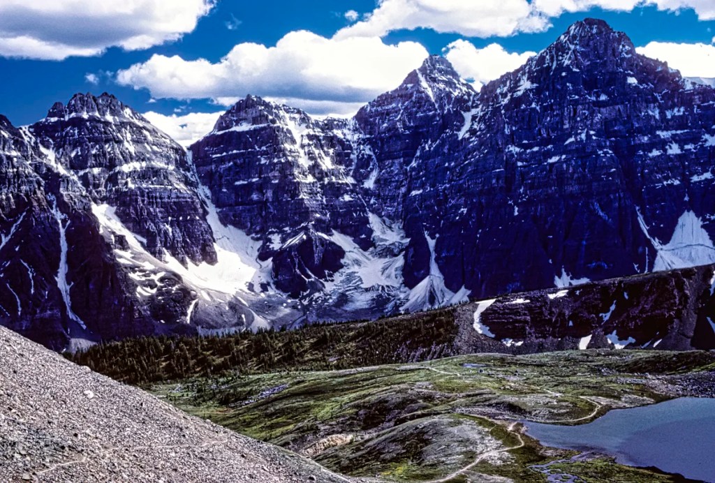 Wenkchemna Peaks from Sentinel Pass, Banff NP, AB