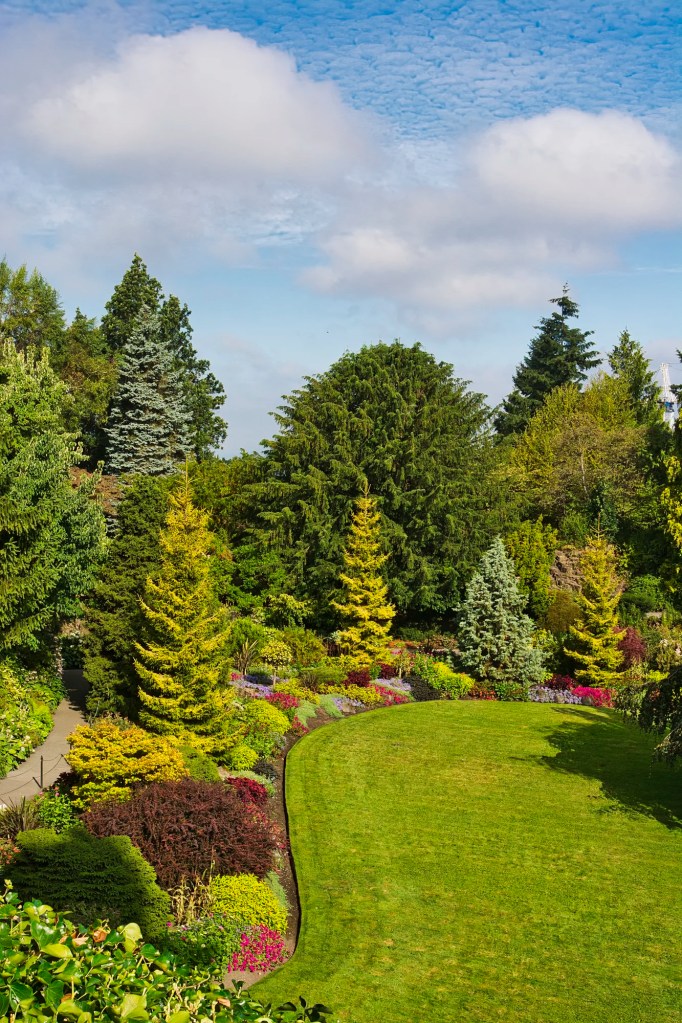 Aerial View of Arboretum, Queen Elizabeth Park, Vancouver, BC