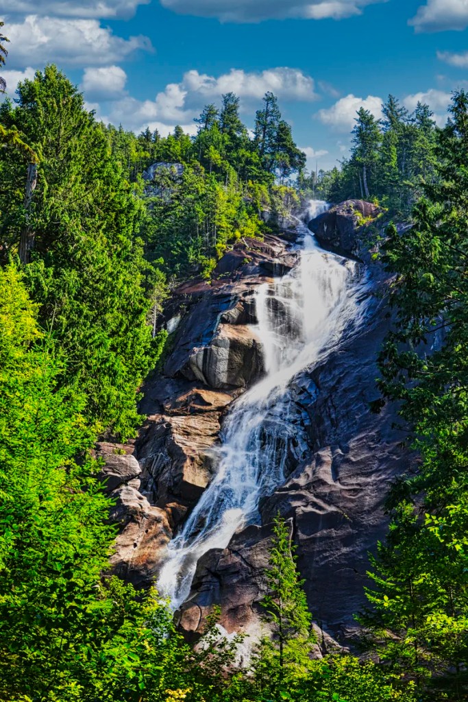 Shannon Falls 35mm view, Shannon Falls PP, Sea-to-Sky Highway, British Columbia