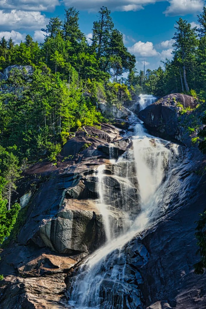 Shannon Falls 70mm view, Shannon Falls PP, Sea-to-Sky Highway, BC