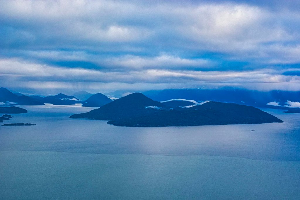 Howe Sound Islands from the Air, BC