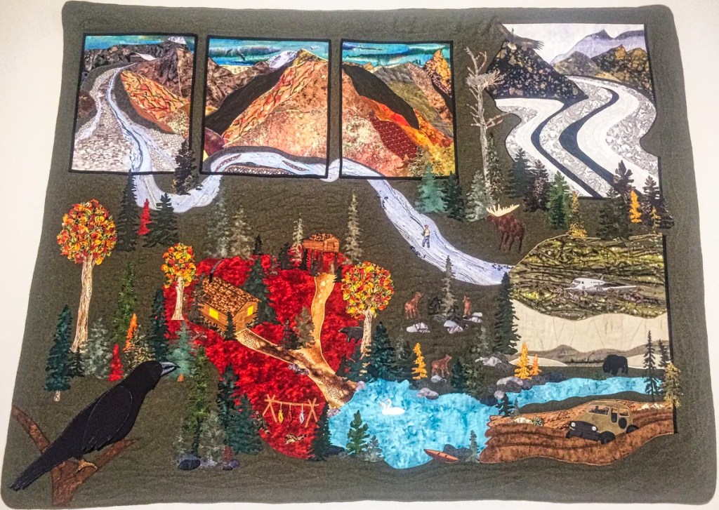 Mural, Tlingit Cultural Centre, Teslin, Yukon