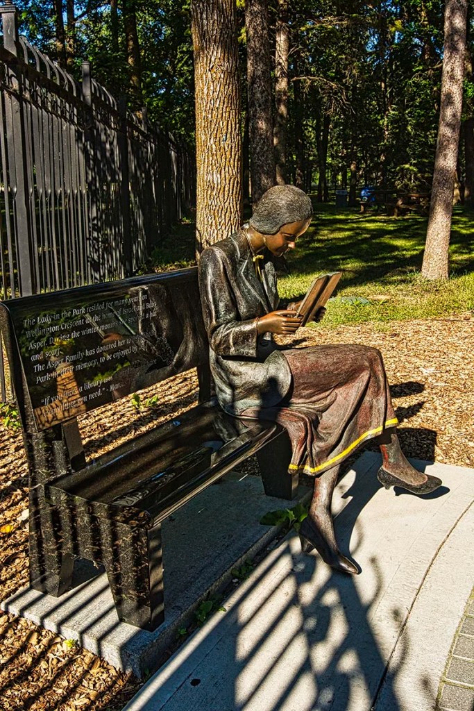 Lady in the Park, Assiniboine Park, Winnipeg, Manitoba