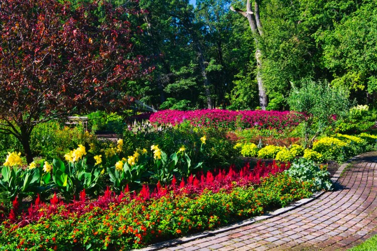 English Garden Pathway, Assiniboine Park, Winnipeg, Manitoba