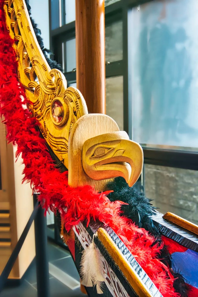 Maori Carving Prow, Dugout Canoe, Kwanlin Dün Cultural Centre