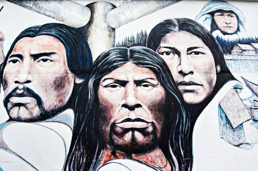 Native Heritage Mural, Chemainus BC, Canada