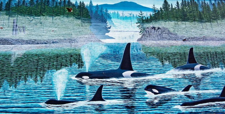 Orca Mural, Chemainus, BC