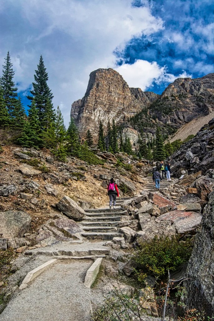 Rockpile Trail with Tower Of Babel in Background, Moraine Lake, Banff NP, AB