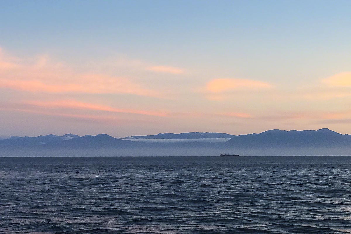 Olympic Mountains, Washington as seen from Victoria