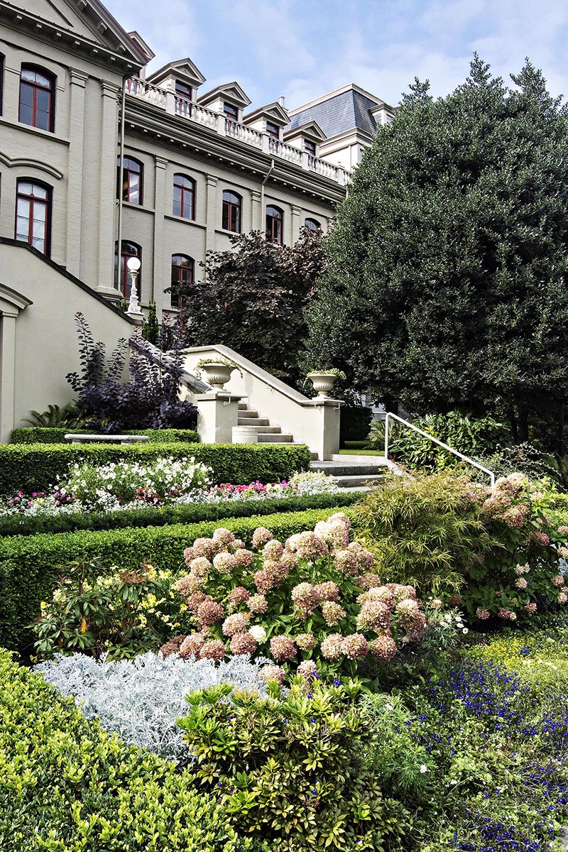 Flower-filled Gardens of St. Ann’s Academy (1871), Victoria