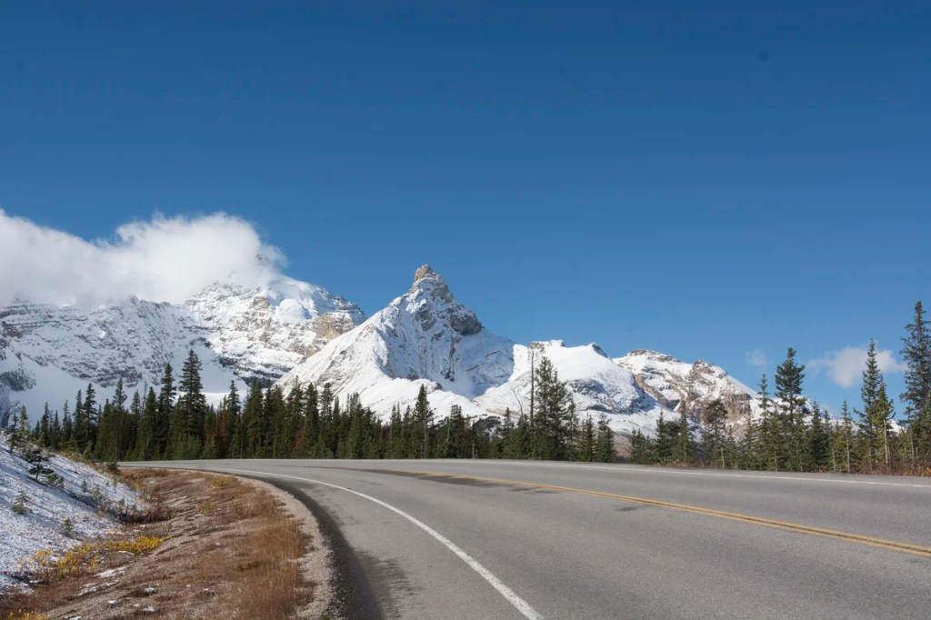 October Snow on Hilda Peak, Banff NP, AB