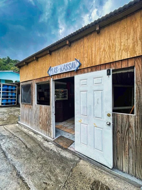 Store front, Plas Kassav, St. Lucia