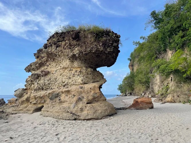 Rock Stacks on Anse Mamin Beach, St Lucia