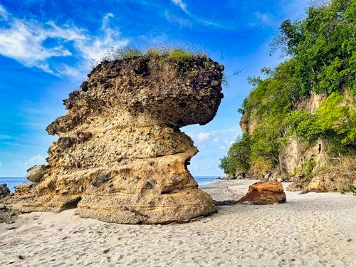 Rock Stacks on Anse Mamin Beach