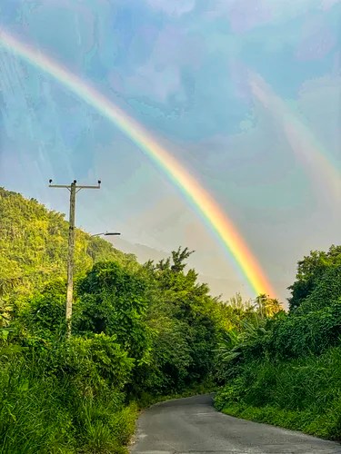 Double Rainbow, Fond St. Jacques, St. Lucia