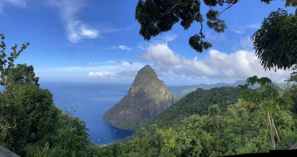 Petit Piton, Saint Lucia before editing