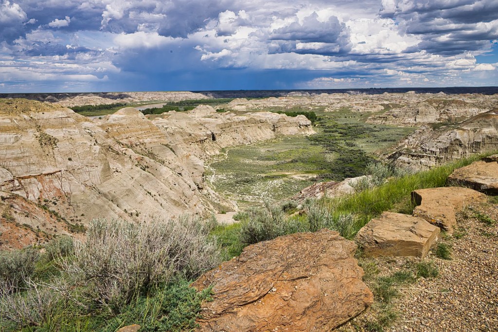 View from Badlands Rim, Dinosaur PP, Alberta