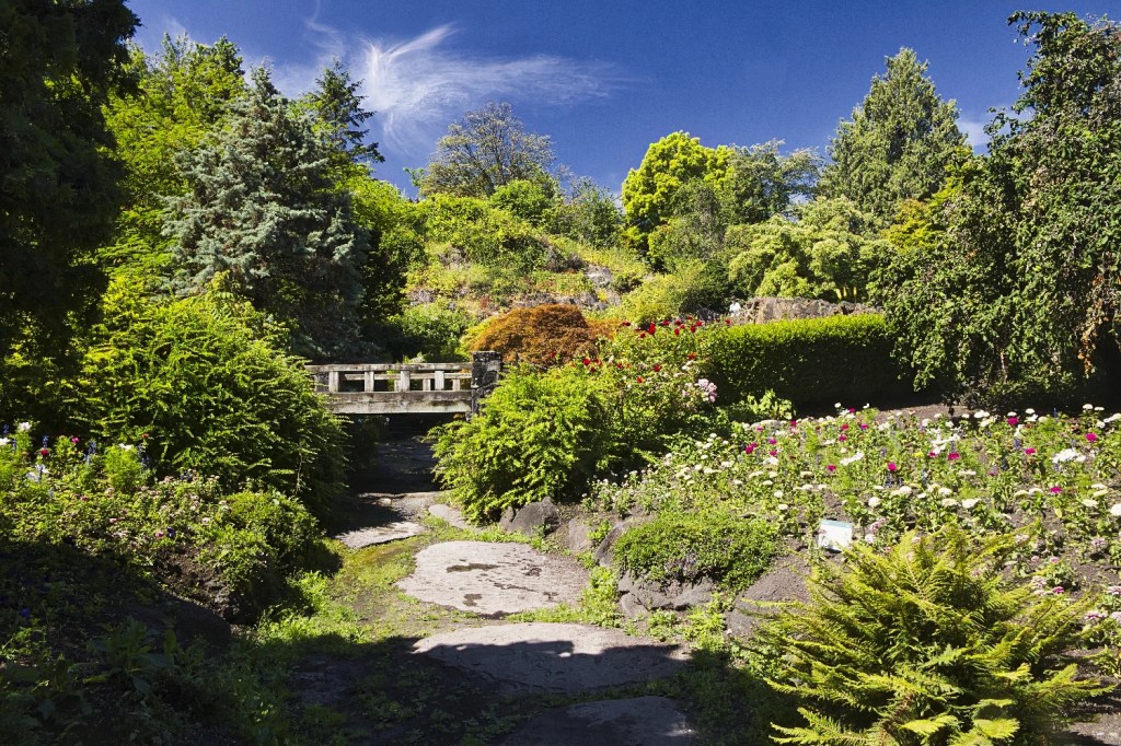 Bridge over Dry Stream, Queen Elizabeth Park, Vancouver, BC