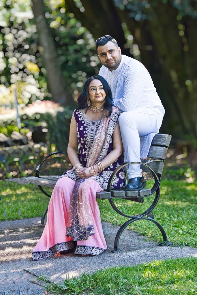 Pensive Newlyweds, Queen Elizabeth Park, Vancouver, BC