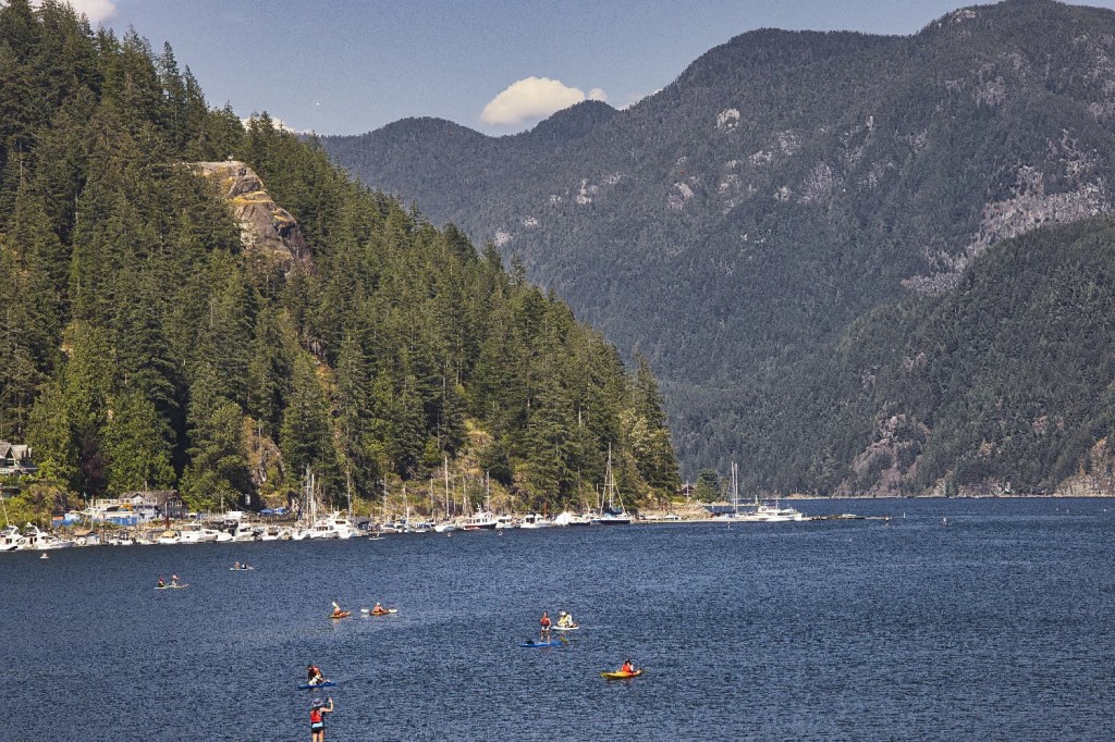 View towards Indian Arm, Deep Cove, BC
