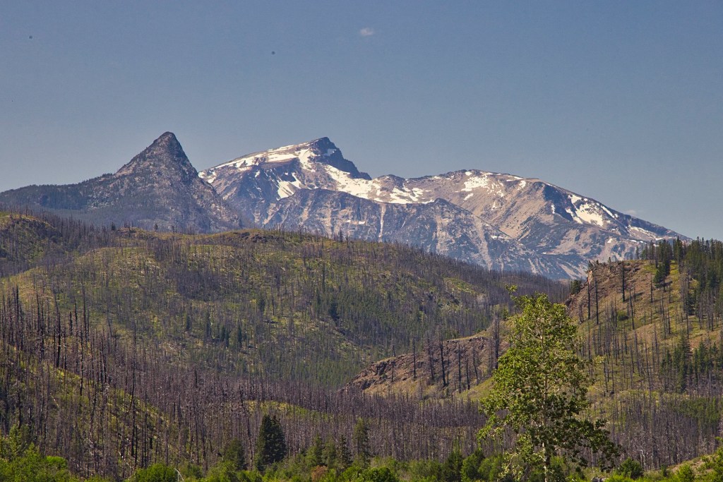 Mountain Close-up, 240 mm View, Hwy 20, BC