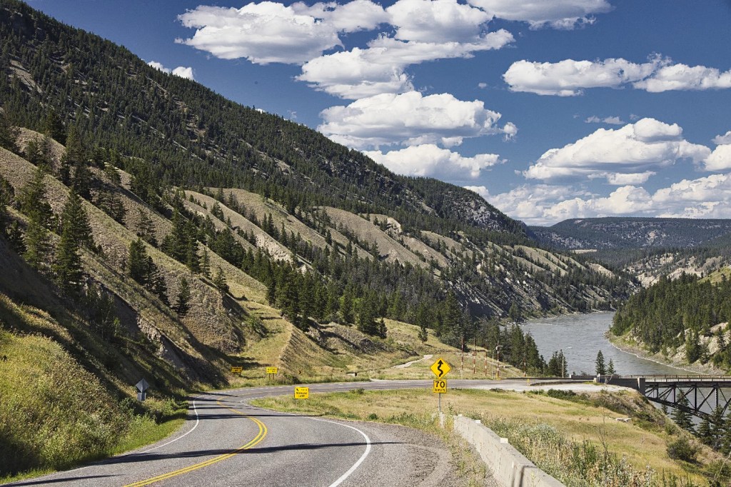 Fraser River Bridge, 85 mm View, Hwy 20, BC