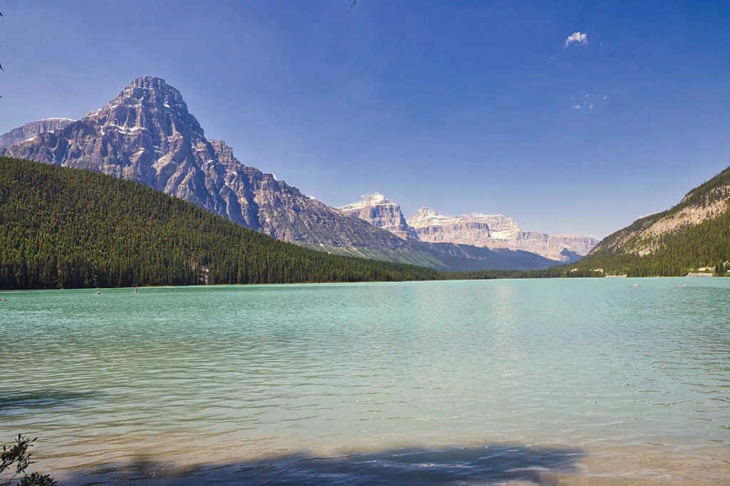 Mt Chephren at Waterfowl Lake, Banff NP, AB