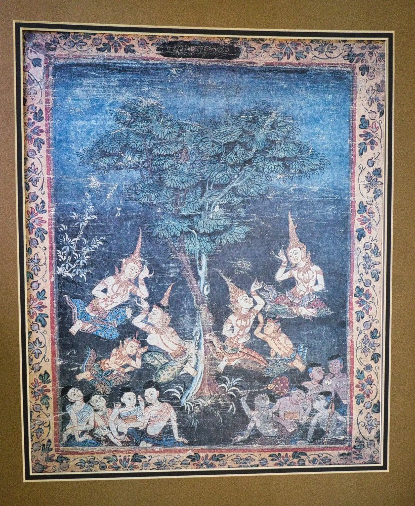 Prince Vessantara & Family Reunites with King Sanjaya, Jataka Painting, Jim Thompson House, Bangkok, TH