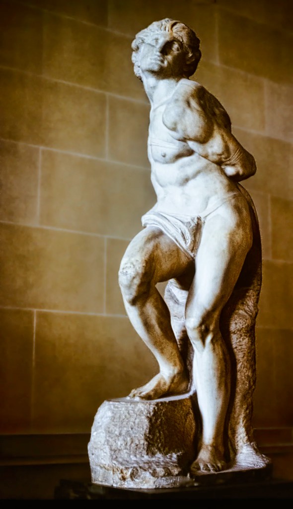 Michelangelo's Slave, Louvre, Paris