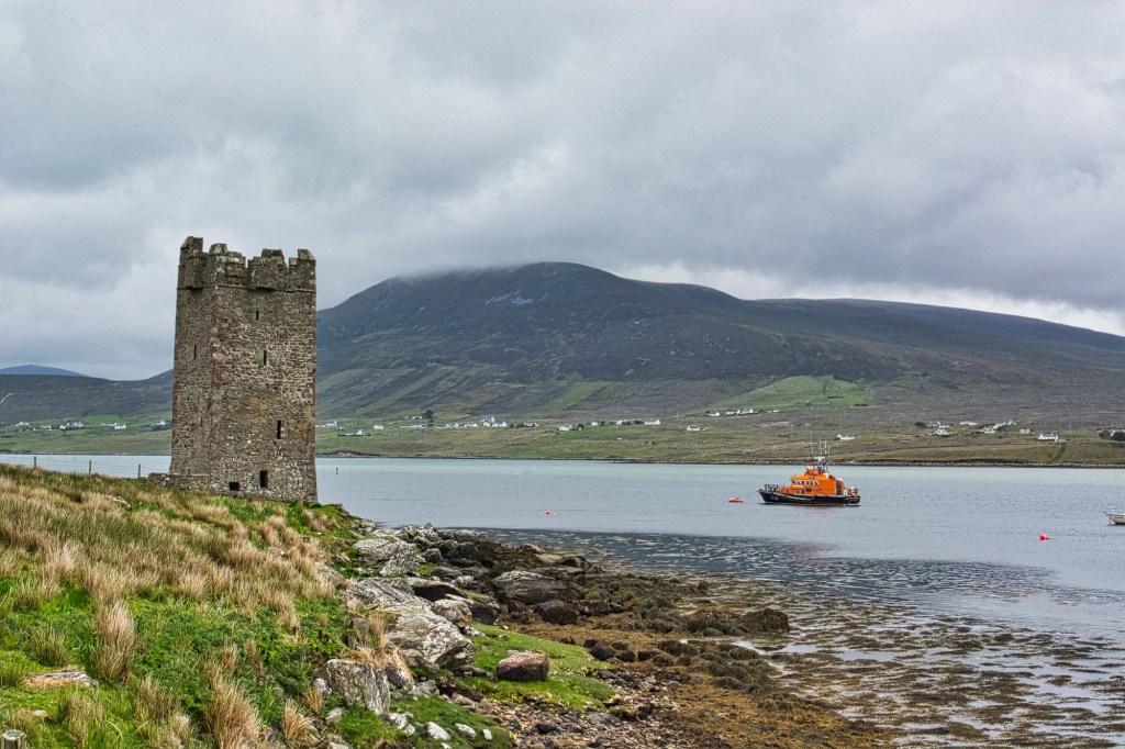 Kildavnet Tower, Highway L1405, Achill Island, Co. Mayo, Ireland