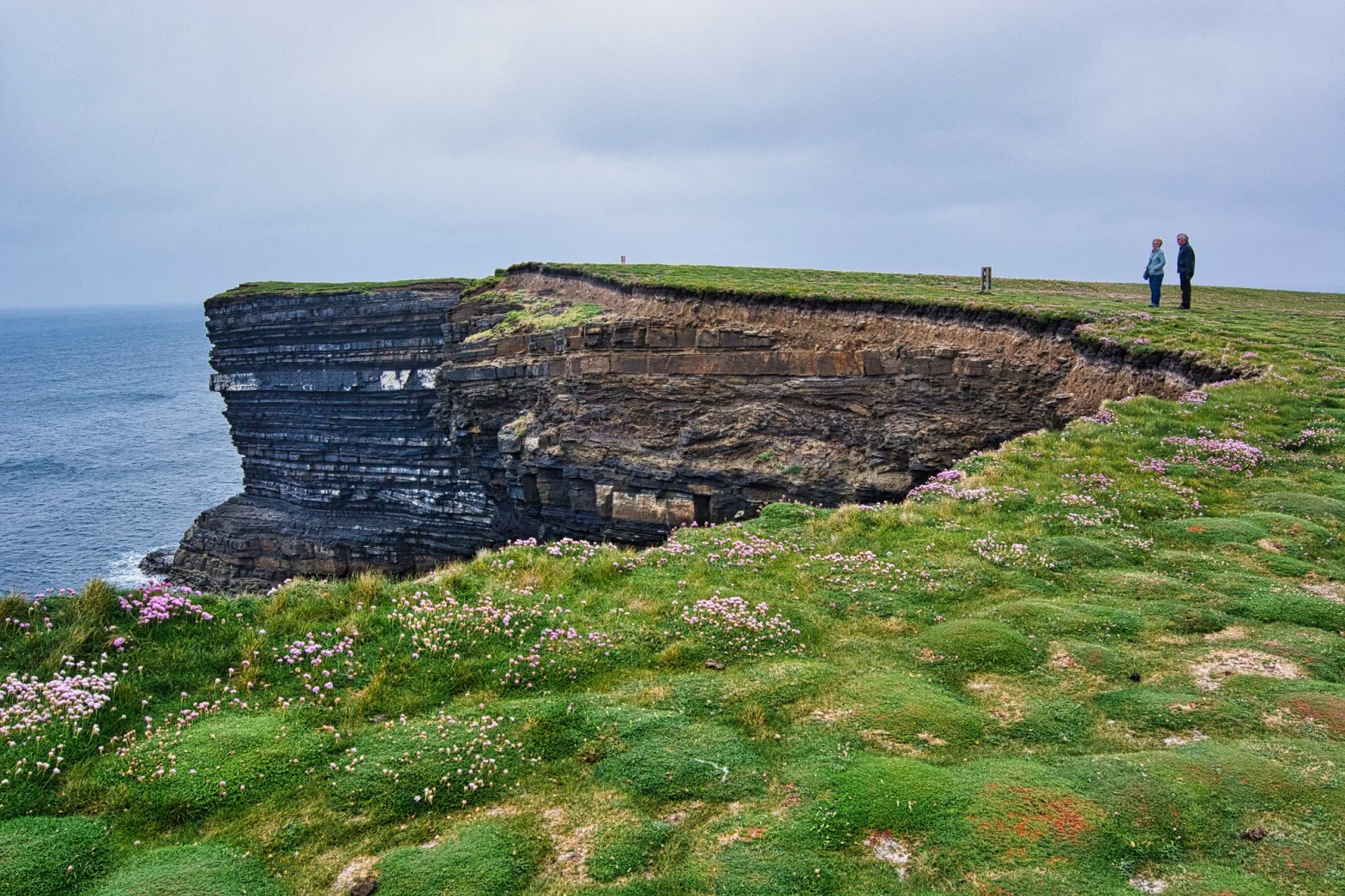 Cliff vs Couple, Downpatrick Head, Co. Mayo, Ireland