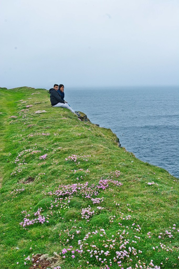 Cliff vs Couple, Downpatrick Head, Co. Mayo, Ireland