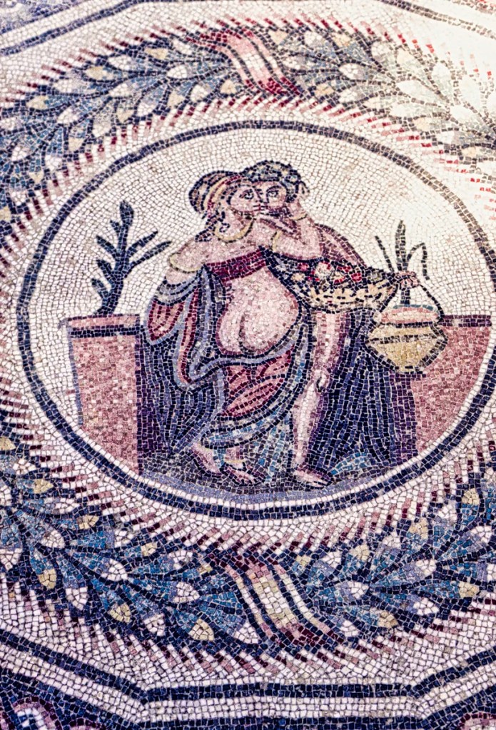 Prostitute Mosaic, Villa Romana del Casale