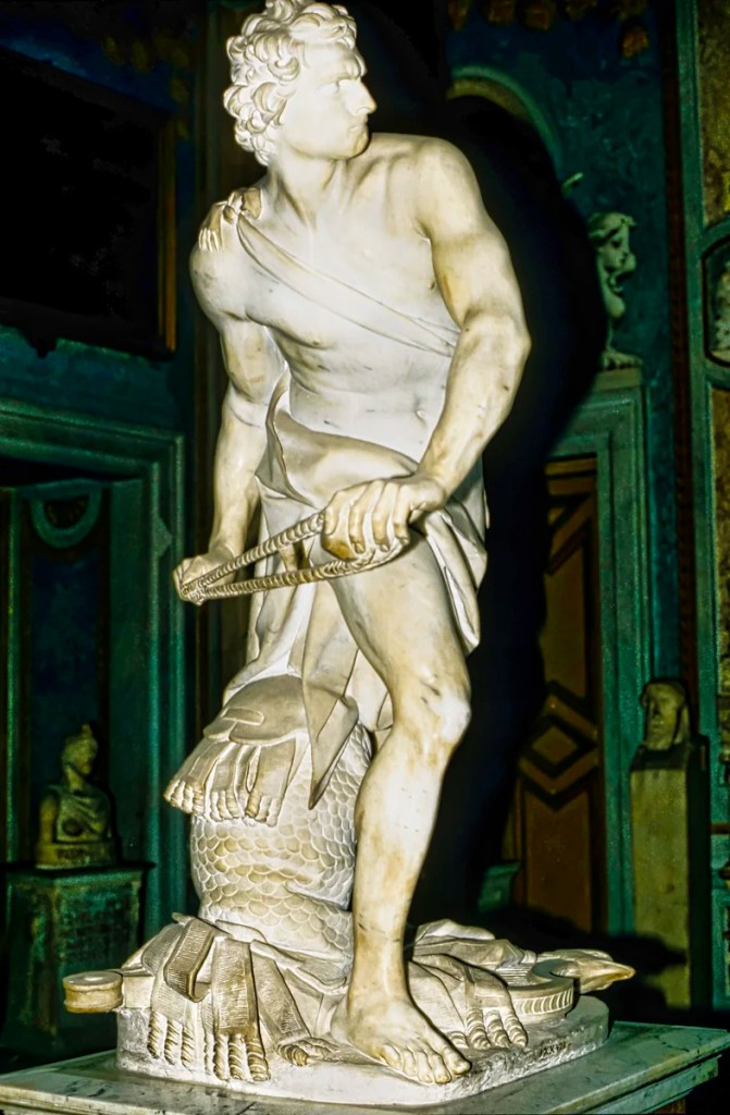 David Slingshot, Bernini, Villa Borghese, Rome