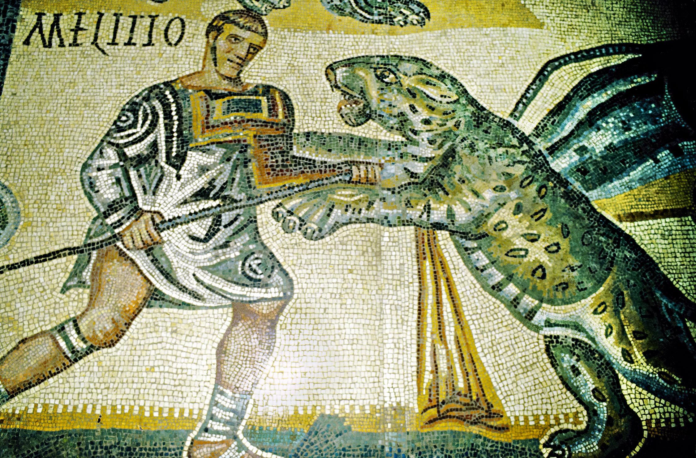 Mosaic of the Gladiators, Galleria Borghese