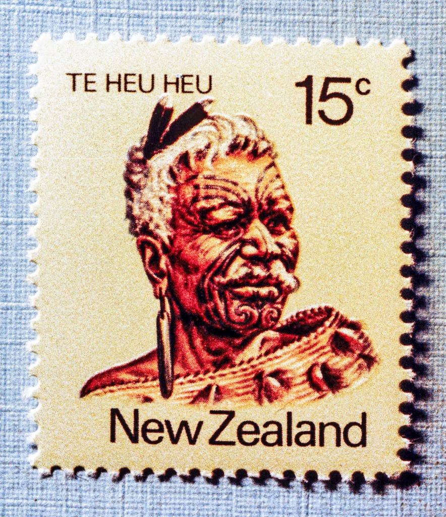 Te Heu Heu, Maori Commemorative Stamps, NZ