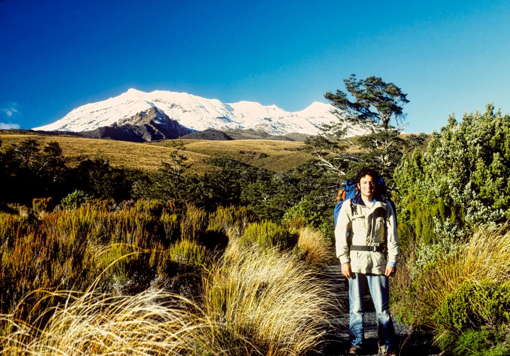 George & Mt Ruapehu, Tongariro Track, NZ