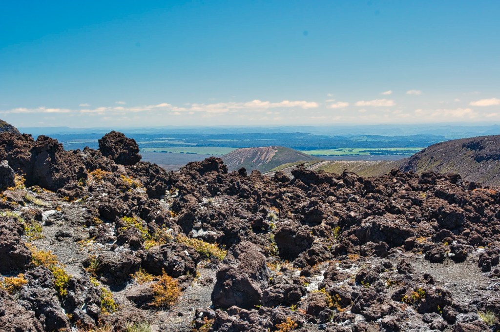 View from South Crater to Mongetepopo, Tongariro Trek, NZ