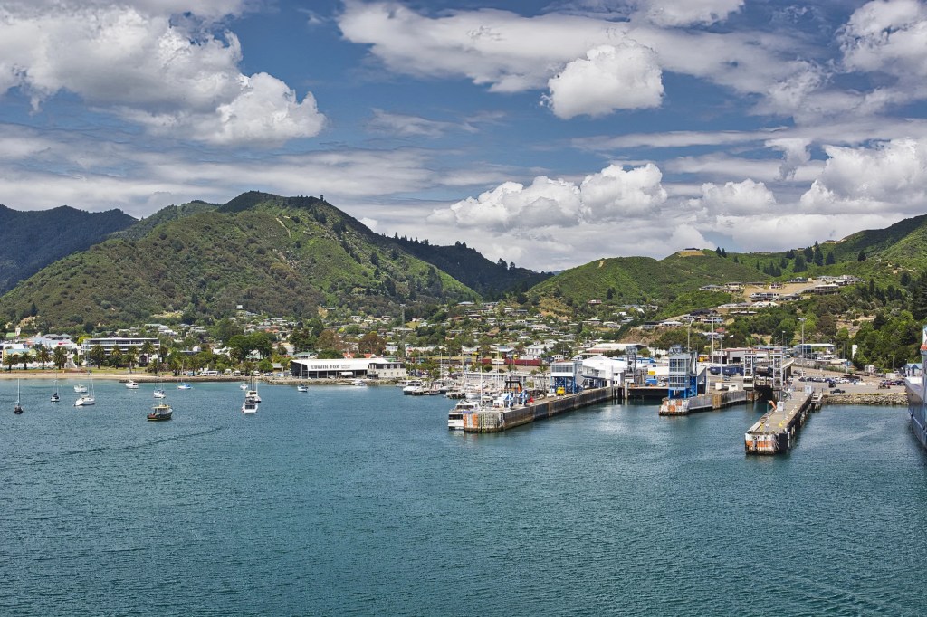View of Picton Port, NZ