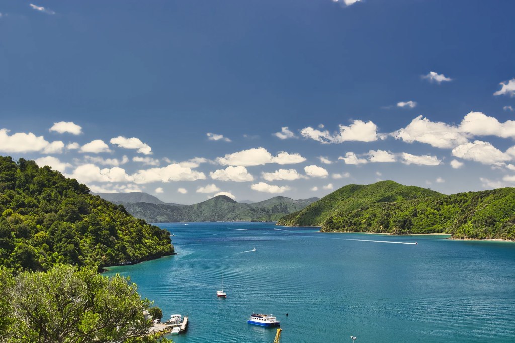 View North of Picton, Queen Charlotte Drive, NZ