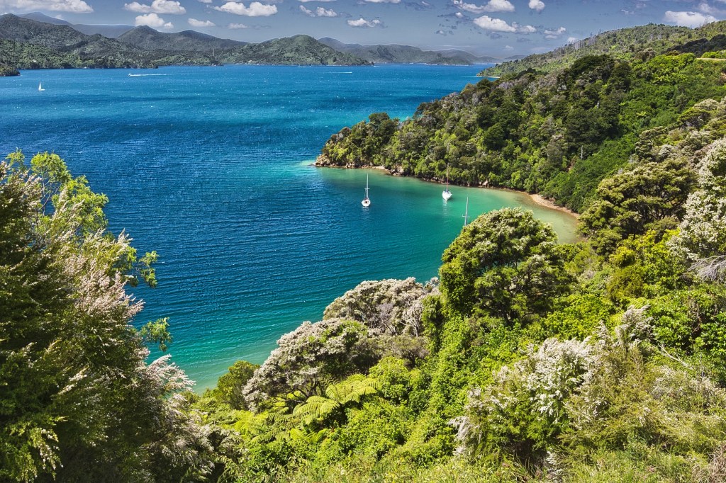 Governors Bay View, Queen Charlotte Drive, NZ