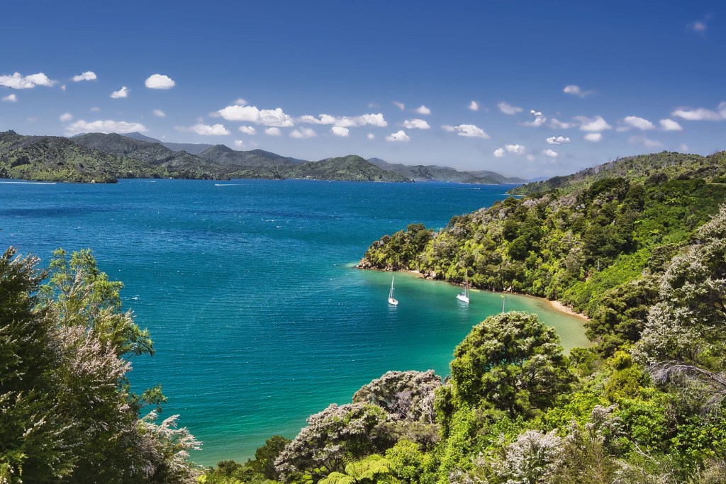 Governors Bay View, Queen Charlotte Drive, NZ