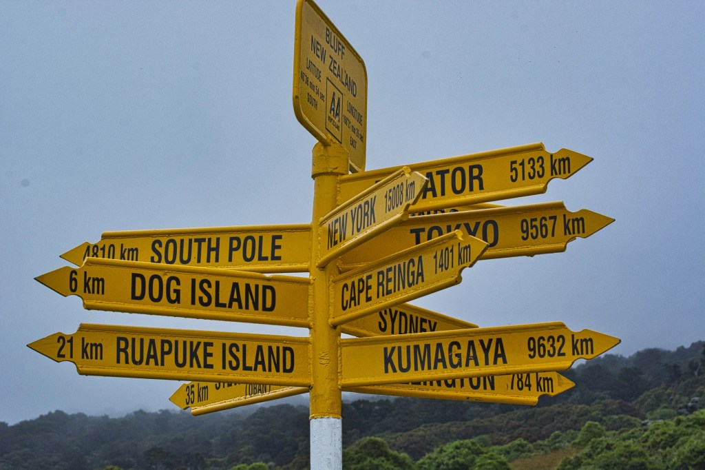 Direction Post, Bluff, NZ