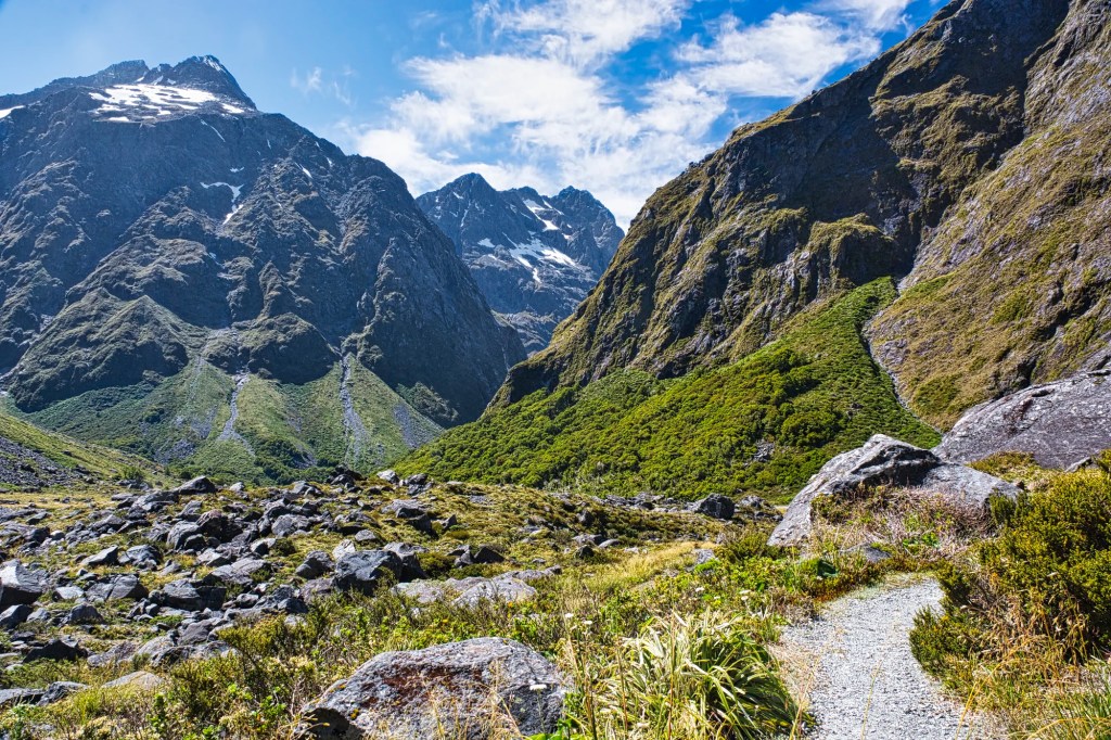 Trail, Homer Saddle, Fiordland, NZ
Nikon 17-50 mm f/2.8 at 25 mm