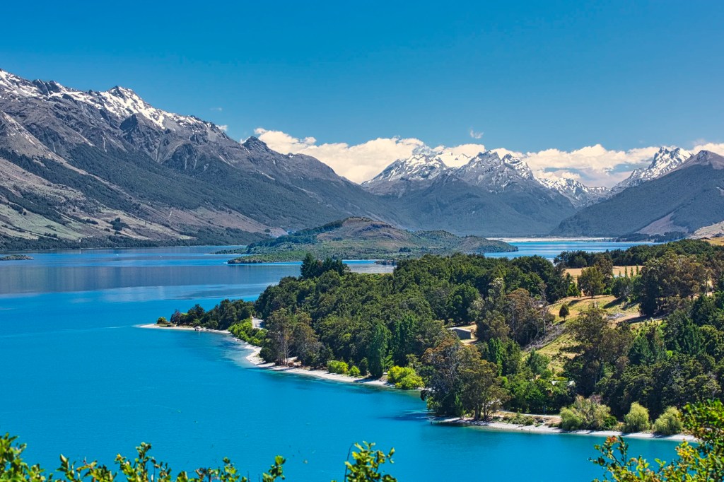 Pig Island & Southern Alps, Glenorchy, NZ