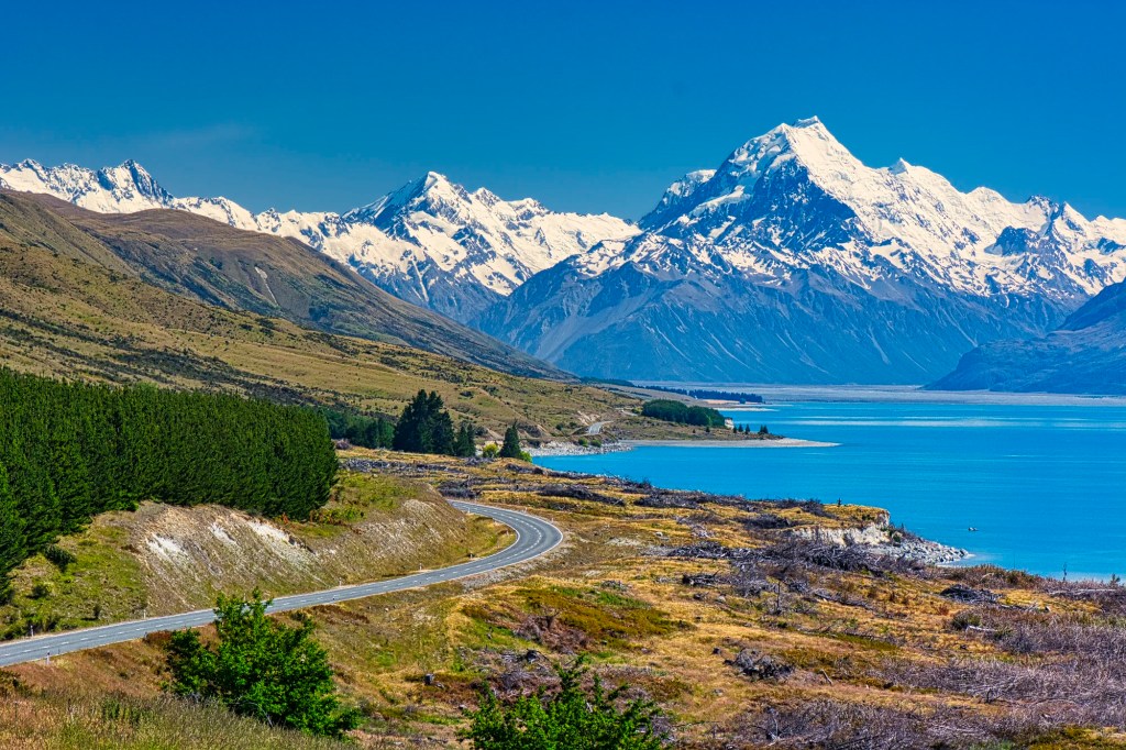 Southern Alps from Glacial Lake Pukaki